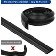 thumbnail image 4 of Cord Cover Floor 6ft Black, Floor Cable Cover Extension Cord Hider, Floor Cord Protector Prevent Cable Trips & Protect, 4 of 5