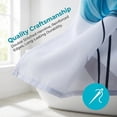 thumbnail image 3 of Unique Bargains Shower Curtain Waterproof Sets with Hooks Blue 71"W x 71"L, 3 of 7