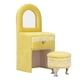 thumbnail image 2 of Mini Silla Suave Frannelette Muebles Muebles Decoración Joya de Joyas de Joyería Crema Amarillo, 2 of 7