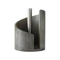 Mountain Paper Towel Holder Countertop with Wood Round Base and Holder, Natural Wood Paper Towel Holder, Suitable for Living Room, Kitchen, Dining Table