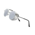 thumbnail image 4 of Retro Round Steampunk Sunglasses 400 Protection Side Gothic for Men Lens, 4 of 7