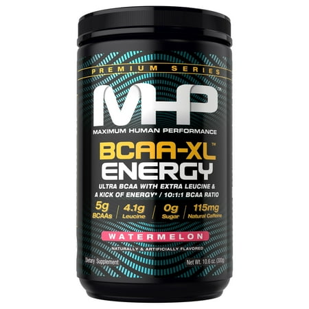 MHP BCAA XL Powder, Energy Watermelon, 10.6 Oz