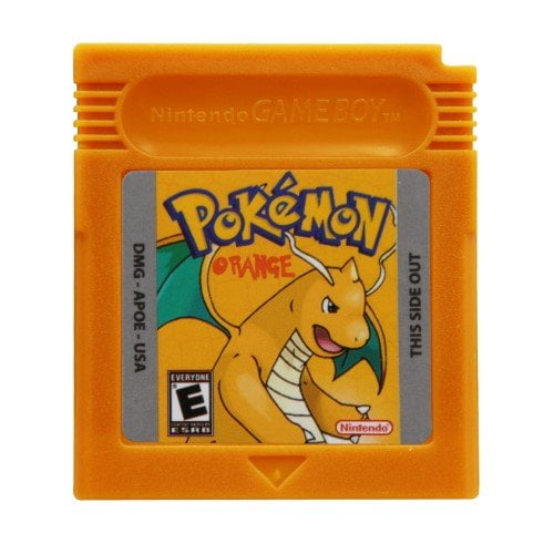 Video Games Cartridge Compatible for GB&GBC Handheld Console Pokemon Orange