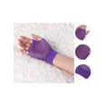 thumbnail image 2 of Unique Bargains Gants Résille Sans Doigts Longueur Coude pour Femmes 2 Paires, 2 of 5