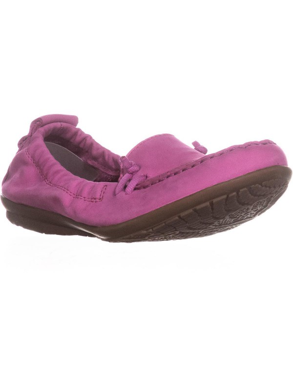 Womens Hush Puppies Ceil Slip On Loafer Flats Fuchsia