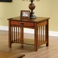 thumbnail image 4 of Furniture of America Lucca Mission 3-Piece Coffee Table Set, Antique Oak, 4 of 6