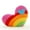 A, variant on Versatility Creative Rainbow Love Cushion Sofa Pillow Cloud Heart Shape Couple Fluffy Cushion Plush Heart Pillow Plush Toy Soft Rainbow Star Shaped Throw Pillow Gifts,