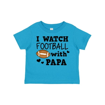 

Inktastic I Watch Football with My Papa Gift Toddler Boy Girl T-Shirt