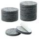 thumbnail image 1 of Uxcell 2" Almohadillas redondas de fieltro autoadhesivas para pies de pisos, color gris, paquete de 12, 1 of 7