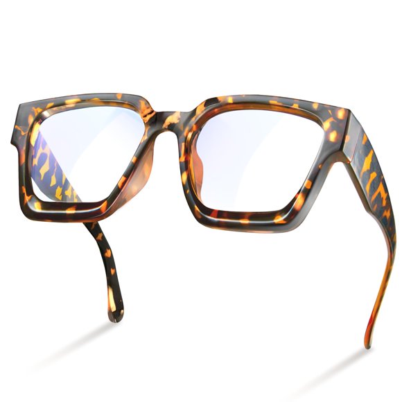 Gafas de bloqueo de luz azul livho de gran tamaño para mujer