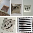 thumbnail image 4 of Durable Bathroom Hardware Parts no rust Floor drain pad Stainless steel Shower Drain Hole Filter Floor Drain Cover Sink Strainer Hair Catcher Stopper C-9.4CM, 4 of 8