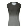 thumbnail image 4 of ZCFZJW Mens Casual Tie Dye Print Workout Tank Tops Loose Fit Cute Summer Sleeveless V Neck Gym Fitness T-Shirts Lightweight Comfy Breathable Shirt Gray XXXXL, 4 of 4