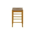 thumbnail image 4 of Home Square Square Rush 24" Stationary Counter Stool in Oak - Set of 3, 4 of 6