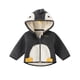 thumbnail image 1 of Abrigo De Invierno Para Niños Pequeños, Chaquetas Para Niños Y Niñas, Abrigo Cálido Para Bebés Recién Nacidos, Prendas De Vestir De Punto, Mono Con Capucha Gris Odeerbi LM103-369, 1 of 6