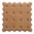 thumbnail image 1 of MasteelfCA 1Pc Biscuit Modeling Cup Mat Unique Wooden Coaster Heat Resistant Cup Cushion, 1 of 7