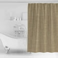 thumbnail image 2 of Vintage Linen Shower Curtain Set ，Waterproof Fabric Shower Curtains Pastoral Brown Linen Texture Farmhouse Shower Curtains for Bathroom,Bathroom Decor 72"x84", 2 of 7