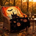 thumbnail image 6 of Halloween Blanket,Halloween Pumpkin Blanket 40"x60",Fall Halloween Throw Blanket Gifts for Women,Cozy Soft Flannel Fleece Quilt for Home Living Room Couch Bed Chair or Dorm Decor(C), 6 of 6