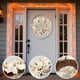thumbnail image 5 of Corona de calabaza blanca de Acción de Gracias con hojas de arce simuladas para colgar en la puerta, decoración del hogar, ideal para puerta de entrada, sala de estar, decoración navideña., 5 of 6