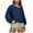 Navy, variant on ShiShine Womens Sweatshirts Casual Oversized Pullover Tops Crewneck Long Sleeve Color Block Tunic Outfits
