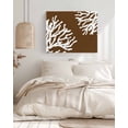 thumbnail image 3 of Coral Brown Wall Art for Living Room,Canvas Picture Wall Decor for Bathroom Bedroom,White Coastal Ocean Marine Nautical Beach Painting Artwork for Office Kitchen Hallway Dining Room Decor 16"x20", 3 of 8