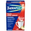 Theraflu Flu & Sore Throat Powder, Apple Cinnamon Flavor, 6 Packets