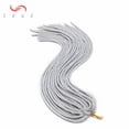 thumbnail image 2 of SEGO New Straight Faux Locs Crochet Hair Curly New Soft Locs Crochet Hair for Women Pre Looped Synthetic Goddess Locs Braiding Hair Extension, 2 of 7