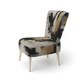 thumbnail image 3 of Designart "Blue Minimalist Expression III" Chaise d'Appoint Moderne Rembourrée - Fauteuil Moderne pour Chambre, 3 of 7