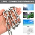 thumbnail image 3 of Unique Bargains 304 Stainless Steel Coil Chain, 1/4 Inch x 16.4 Ft, Metal Plain Link Chain, Rustproof Hardware Cable, 3 of 7