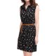 thumbnail image 2 of Vestido Sin Mangas Allegra K Día de San Patricio Con Cinturón Estampado Negro Floral XL, 2 of 7