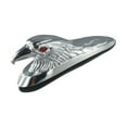 thumbnail image 3 of Huanke-Chrome Eagle Head Shape Design Front Fender Frame Ornament Front Fender Accent Piece For Motorcycle Motorbike Car Bonnet, 3 of 12