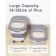 thumbnail image 2 of Recipiente de almacenamiento de arroz DDMOMMY de 9 a 14 kg con ruedas y tapa de 35 L, 2 of 7
