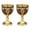 2PCS Blue #270, variant on Vintage Embossed Goblet, Handmade Retro Shot Glass Medieval Chalice Decorative Liquor Cup for Home Bar Party Wedding Gift Table Decor Ornaments