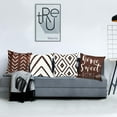 thumbnail image 6 of Decorative Throw Pillow Covers Set of 4 Brown Pillow Covers 20x20 inchThrow Pillow Cases Linen Pillow Case，Modern Farmhouse Outdoor Pillow Covers for Couch Sofa Living Room Bed Car, 6 of 6
