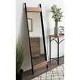 thumbnail image 5 of Kate and Laurel Kincaid Rustic Farmhouse Wood and Metal Full Length Leaner Mirror, 19 inches by 63 inches, 5 of 6