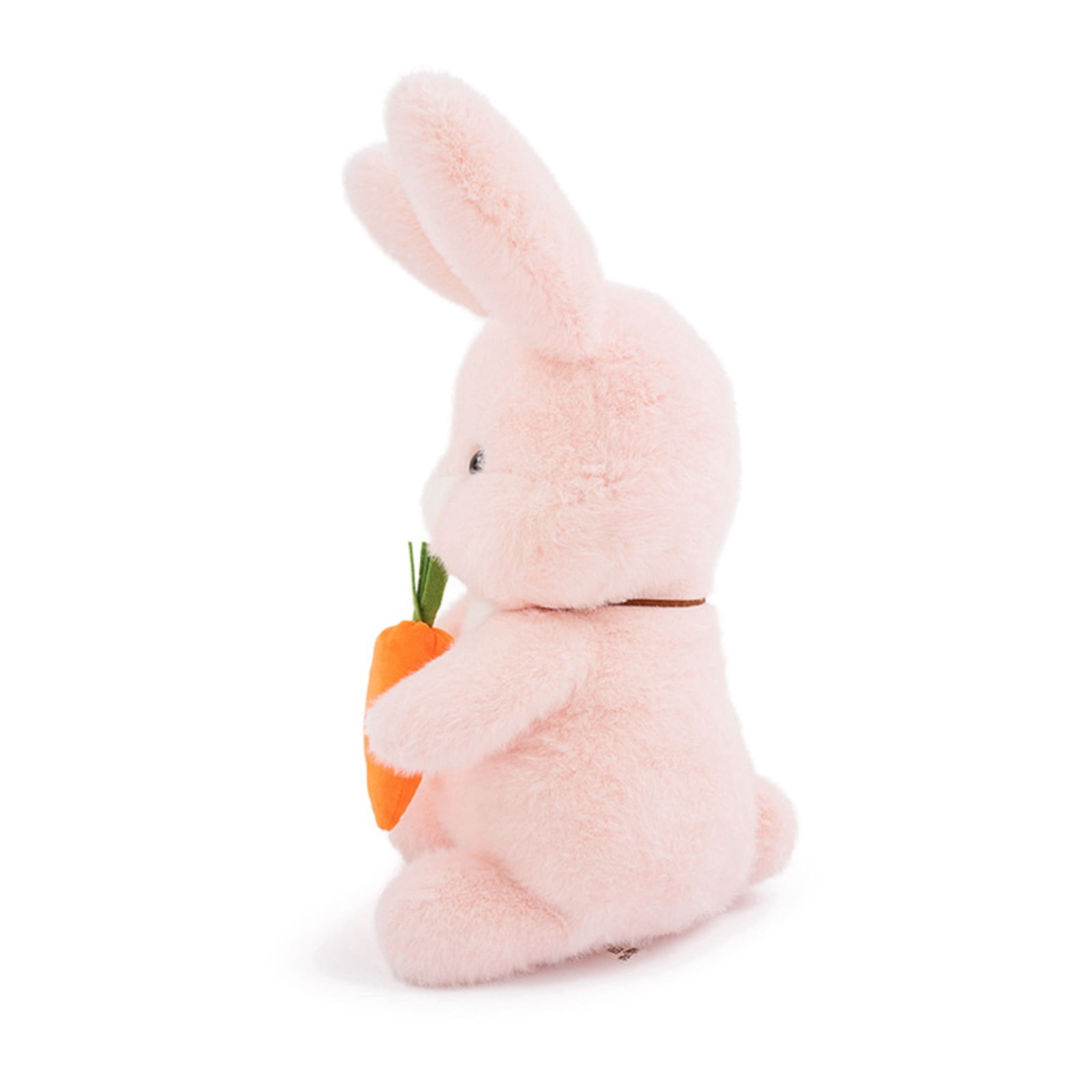Carrot Bunny Plush Toy Soft Stuffed Animal Cute Rabbit Doll Holding Carrot Gift Decor