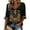 Black, variant on Halloween Boho Blouses for Women Floral Print Curved Hem Soft Oversized Fit Clothes for All Weekend Wear, (M)