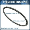 thumbnail image 4 of Correa de transmisión V-Belt No.3211143 para Polaris RZR 570 2012-2018 para Polaris ACE 500 2018 ATV UTV, 4 of 7