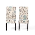 thumbnail image 4 of Wooden Dining Chairs, DINING CHAIR, White+Blue Dining Chairs,Fabric Upholstered Dining Chairs, Furniture Dining Furniture Seating for Dining, 4 of 13