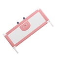 thumbnail image 4 of Valla de elevación para cama de bebé, 10 ajustes de altura, barandilla para cama de seguridad infantil de alta estabilidad, gato rosa, 1,8 m/70,87 pulgadas, 4 of 5