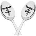 thumbnail image 1 of Grandma Grandpa Birthday Gifts for Women Men Grandpa's Grandma's Ice Cream Spoon Gift for Grandparents from Gradson Granddaughter Ice Cream Lovers Gifts for Grandfather Grandmother Valentines Day Gift, 1 of 6