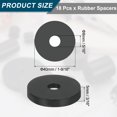 thumbnail image 2 of 18Pack Thick Rubber Spacer, 1-9/16 Inch OD x 5/16 Inch ID x 3/16 Inch Thickness, 2 of 6