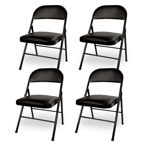 Vecelo All Steel Folding Chair (4-Pack) in Multiple Colors