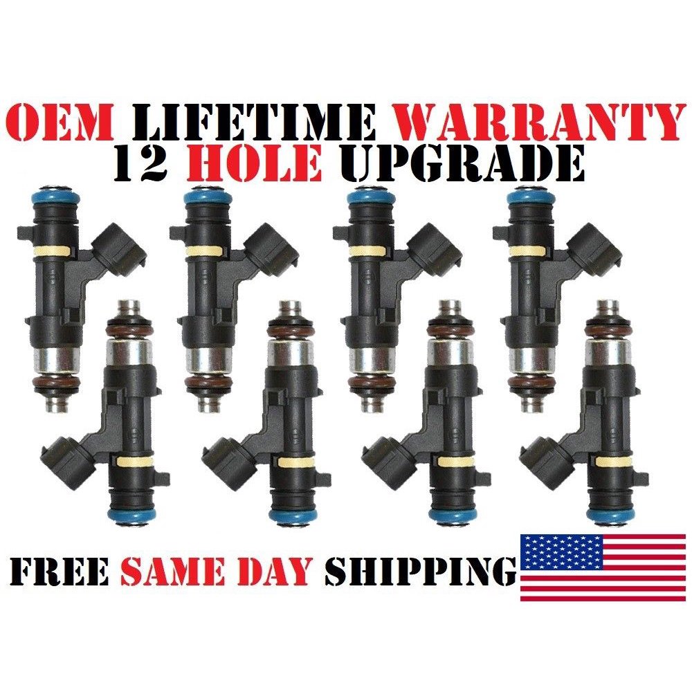 8x OEM 0280158007 12 Hole Upgrade Fuel Injectors for 20042012 Nissan