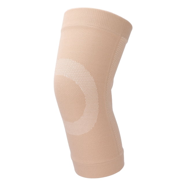 Breathable Compression Knee Sleeve, NonSlip, Nylon, Knee Support, Promotes Blood Circulation, Prevents Knee Injuries, Relieves Knee Pain, Elasticity, Fits Well,