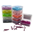thumbnail image 1 of Dosaele 80 Pcs Embouts en Plastique pour Fléchettes Électroniques 2BA Filetage Accessoire (Couleur Mixte), 1 of 8