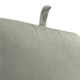 thumbnail image 6 of Jordan Manufacturing 74" x 22" McHusk Stone Grey Crosshatch Rectangular Outdoor Chaise Lounge Cushion with Ties and Hanger Loop, 6 of 13