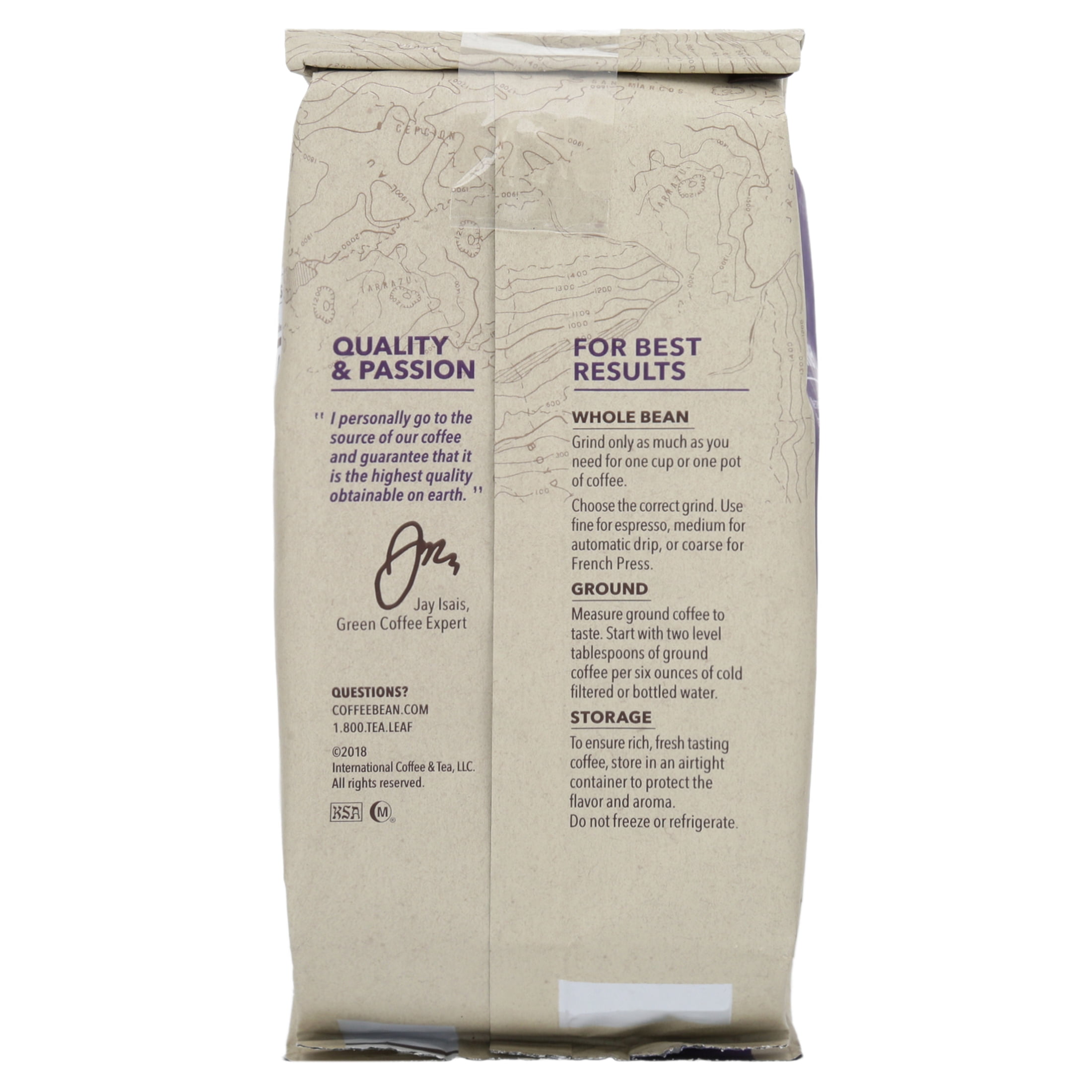 The Coffee Bean & Tea Leaf Breakfast Blend Medium Roast Whole Bean Coffee 12 oz. Bag
