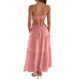 thumbnail image 5 of Vestido Vestido ajustado para mujer Sin espalda Vestido elegante para mujer Traje de vacaciones (Rosa claro L) Kuymtek Rosa claro T L para Mujer, 5 of 7