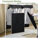 thumbnail image 2 of Garment Covers 110 x 90cm Transparent Dustproof Window Clothes Cover Universal Rack Protector Garment Cover Protective Cover, 2 of 4