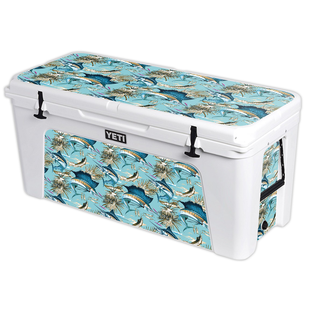 MightySkins Skin For YETI 110 qt Cooler Lid, 125 160 75 105